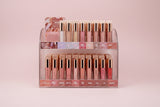 BEAUTY CREATIONS- ULTRA DAZZLE- LIP GLOSS DISPLAY - 18 SHADES 6PCS EACH + TESTER HALF OFF
