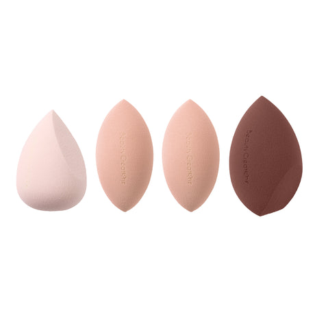 BEAUTY CREATIONS - ÉPONGES À MÉLANGE DE LAIT DOUX (4 ÉPONGES) (1PC)