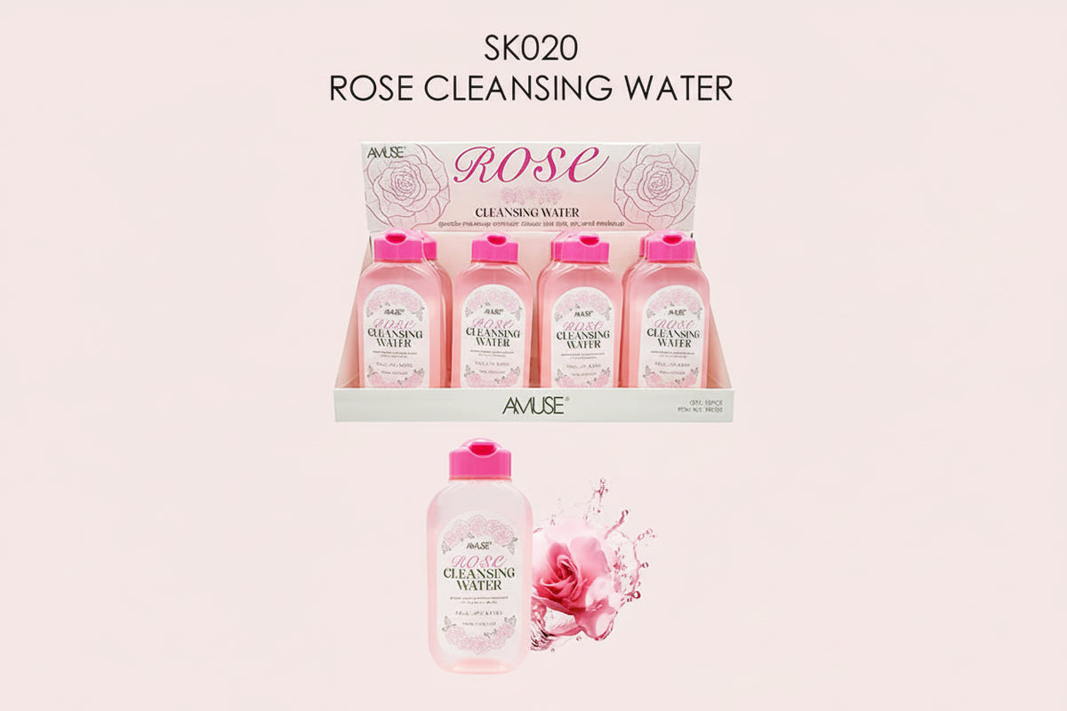 AMUSE- ROSE-CLEANSING WATER- 12PCS