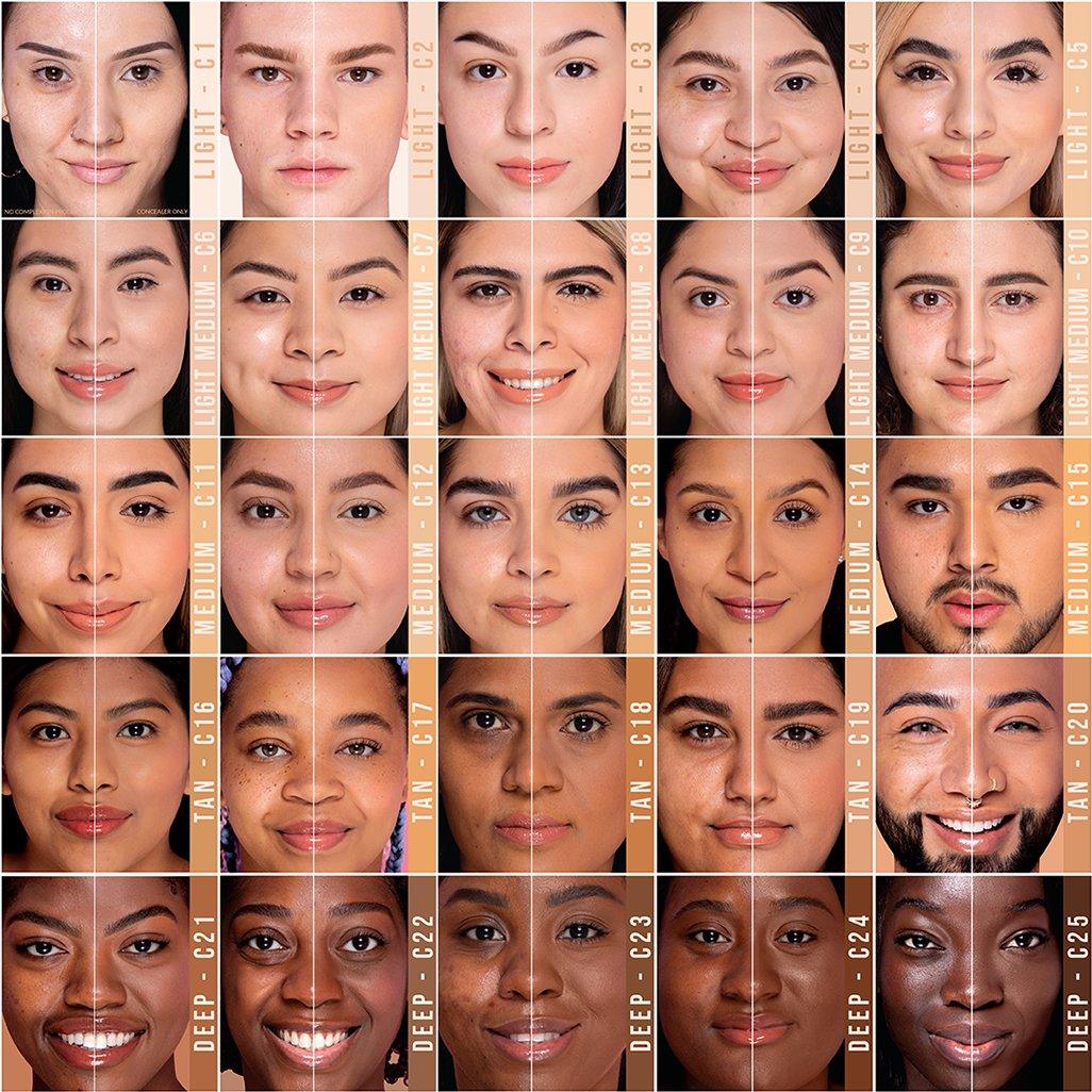 BEAUTY CREATIONS- FLAWLESS STAY CONCEALER (24 TONES - 6PCS EACH +TESTER HALF OFF)- DISPLAY