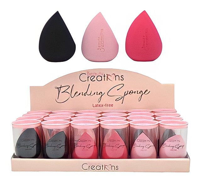 BSN02 - BEAUTY CREATIONS - ESPONJA MEZCLADORA - DISPLAY 24 UDS