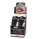 BEAUTY TREATS - PRECISE WATERPROOF GEL EYELINER WHITE - 24 PCS
