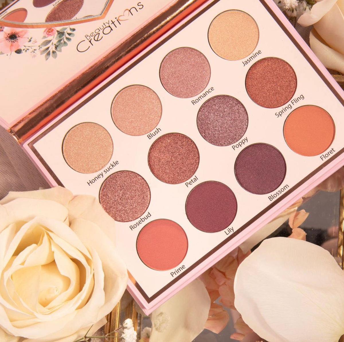 BEAUTY CREATIONS - FLORAL BLOOM "EYE BLOOM" PALETTE - DISPLAY 12 PCS