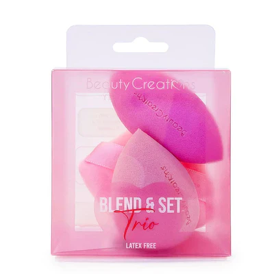 BEAUTY CREATIONS - BLEND & SET TRIO LATEX FREE (12PCS)