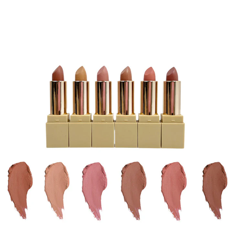 AMUSE - THE NUDES - LIPSTICKS 6 MATTE COLORS - (DISPLAY 24PCS)