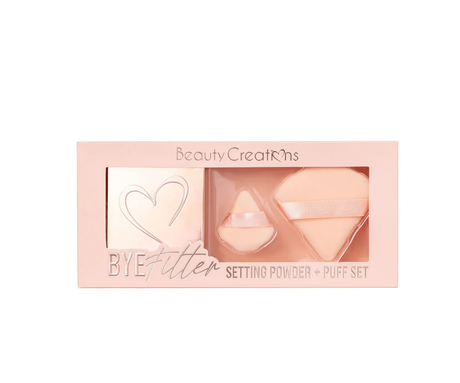 BEAUTY CREATIONS- BYE FILTER-  SETTING POWDER + PUFF SET - 1(PC)