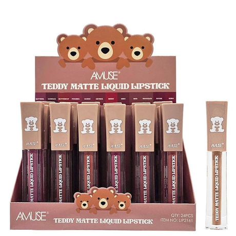 AMUSE - TEDDY MATTE LIQUID LIPSTICK - DISPLAY (24 PCS)