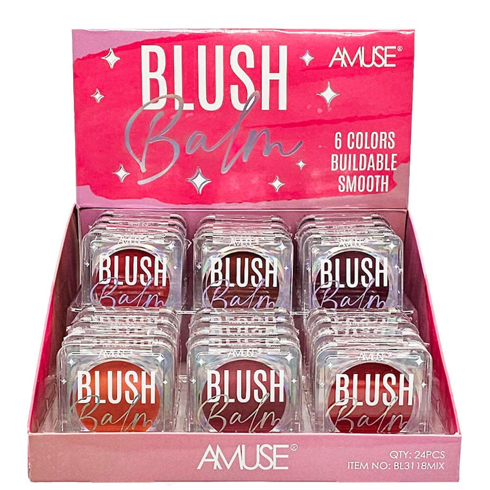 AMUSE- BLUSH BALM - 6 COLORS BUILDABLE SMOOTH- (24PCS)