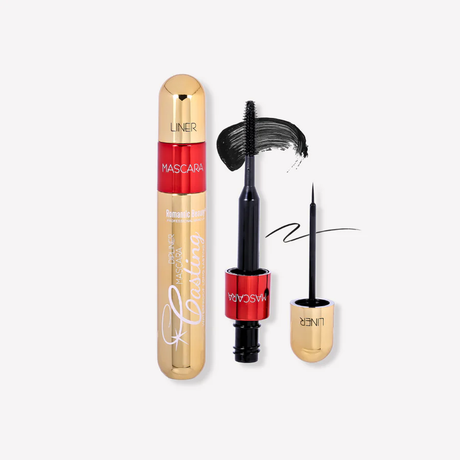 ROMATIC BEAUTY - MASCARA DIPLINER 2 EN 1 - IMPERMEABLE DE LARGA DURACIÓN - DISPLAY 24 PC