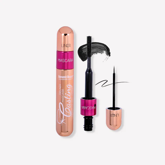 ROMATIC BEAUTY - 2 IN 1 DIPLINER MASCARA - WATERPROOF LONG LASTING - DISPLAY (24PCS)