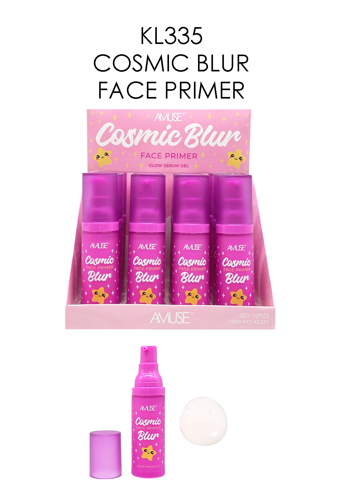 AMUSE -  COSMIC  BLUR FACE PRIMER - (12PCS)
