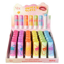 S.HE MAKEUP - JUICY GLOSS - LIP BALM  (36PCS)