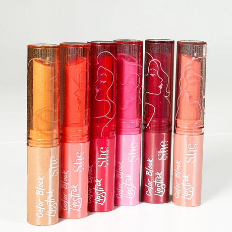 S.HE MAKEUP - COLOR BLOCK LIPSTICK (36PCS)