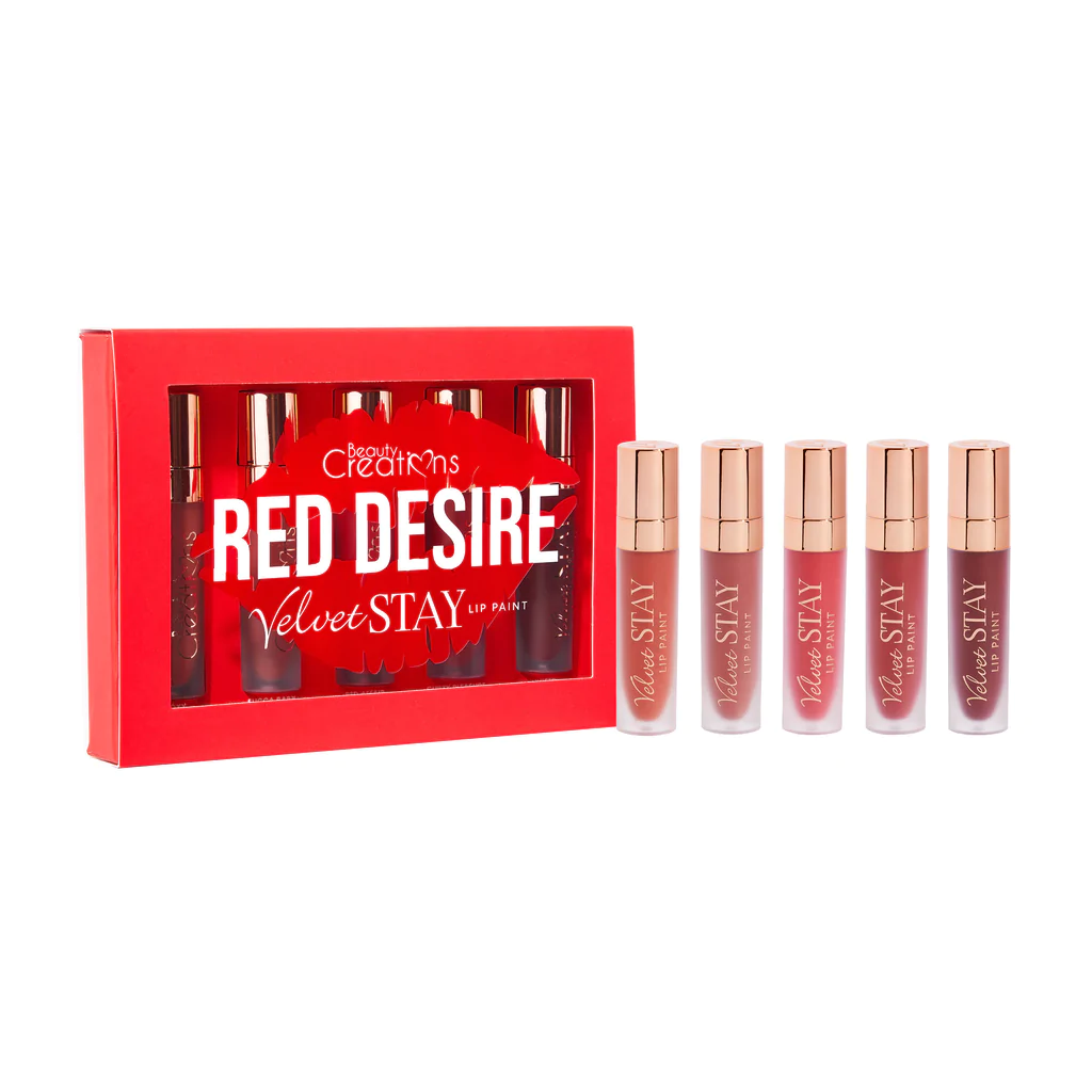 BEAUTY CREATIONS - VELVET STAY LIP PAINT SETS - (1SET)