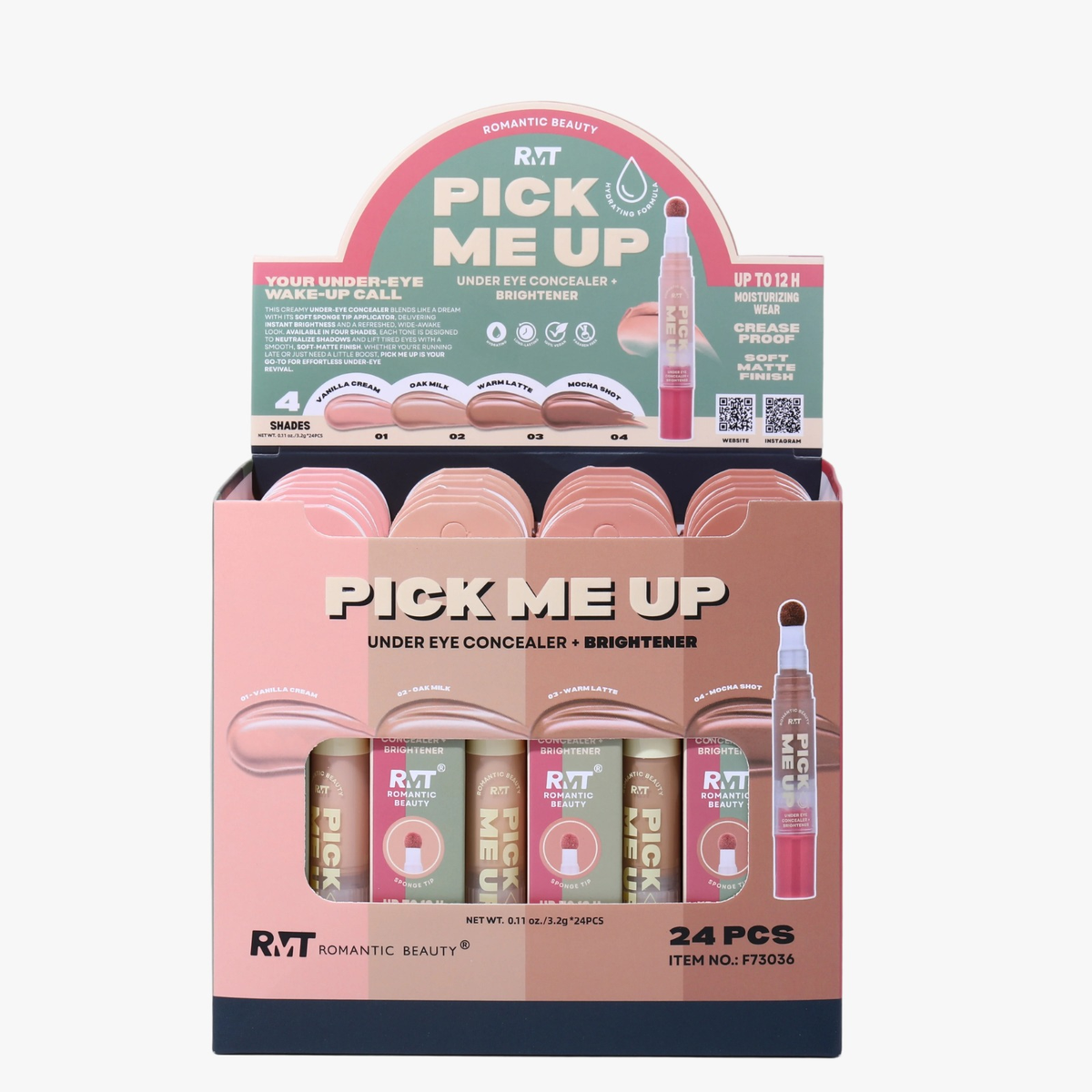 ROMANTIC BEAUTY - PICK ME UP UNDER EYE CONCEALER - DISPLAY (24PCS)