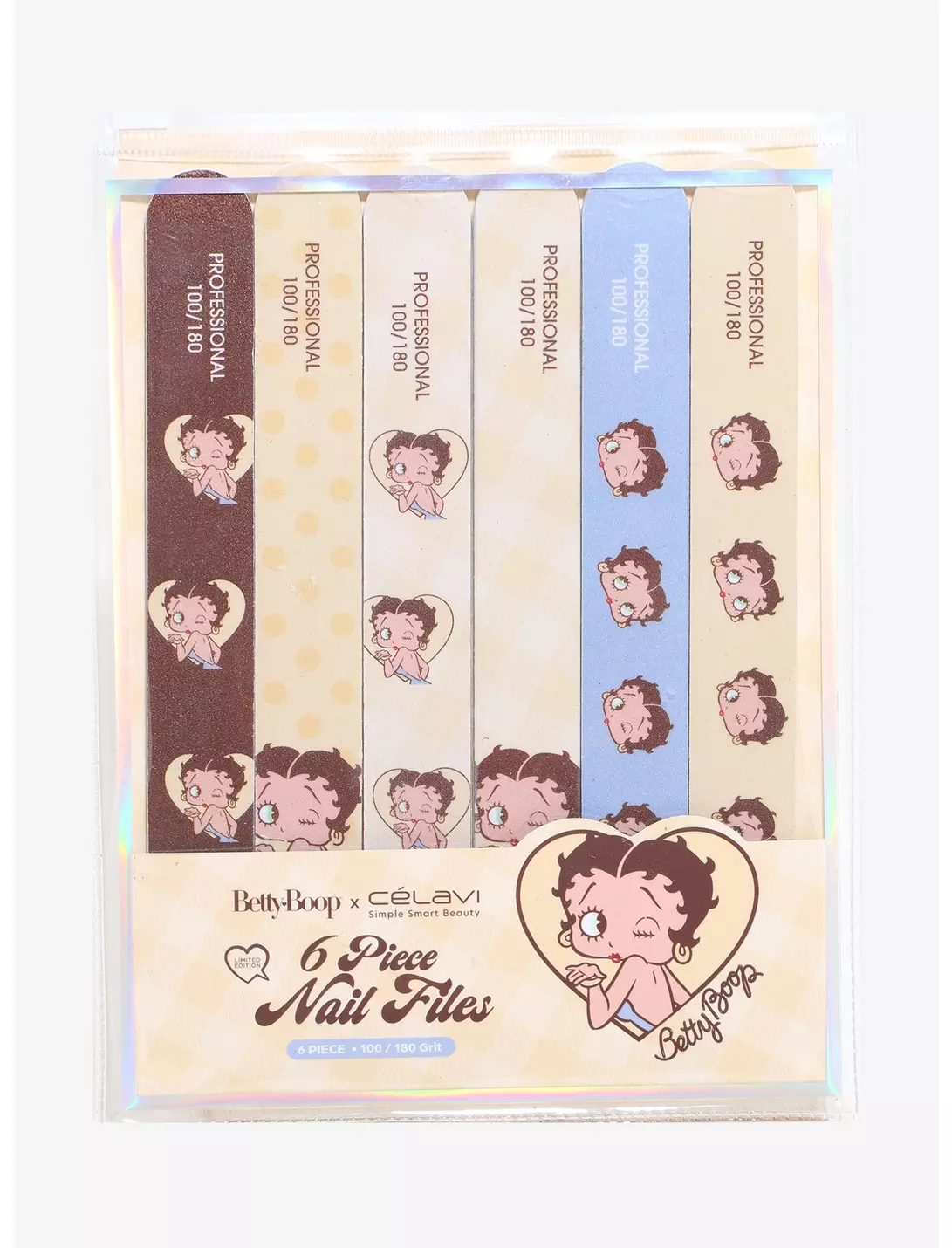 CÉLAVI -  BETTY BOOP HEART NAIL FILE SET - (1PC)