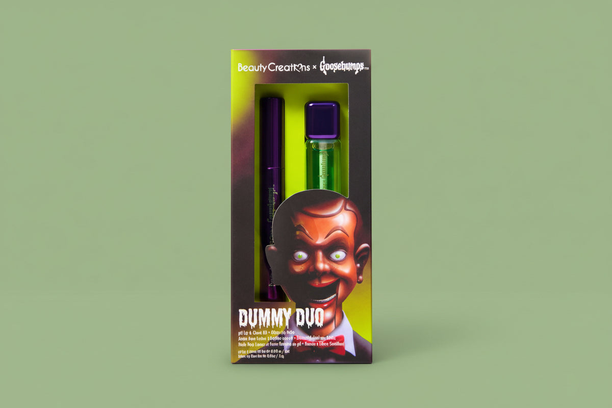 BEAUTY CREATIONS X GOOSEBUMPS- DUMMY DUO- PH CHEEK & LIP OIL + GLITTER LIP BALM-1PC