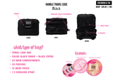 BEAUTY CREATIONS  - ESTUCHE DE VIAJE CON ASA