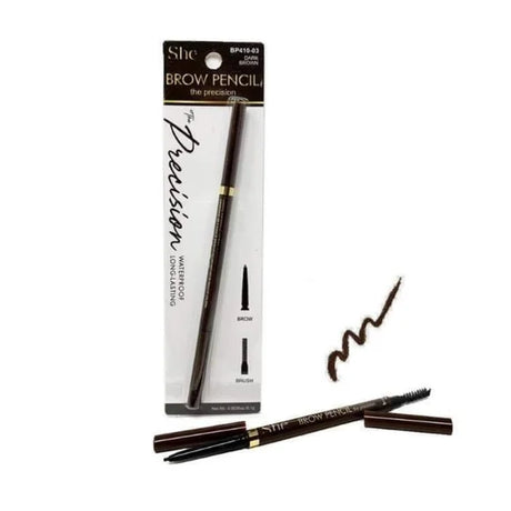 SHE MAKEUP- THE PRECISION- DARK BROWN PENCIL- 24PCS