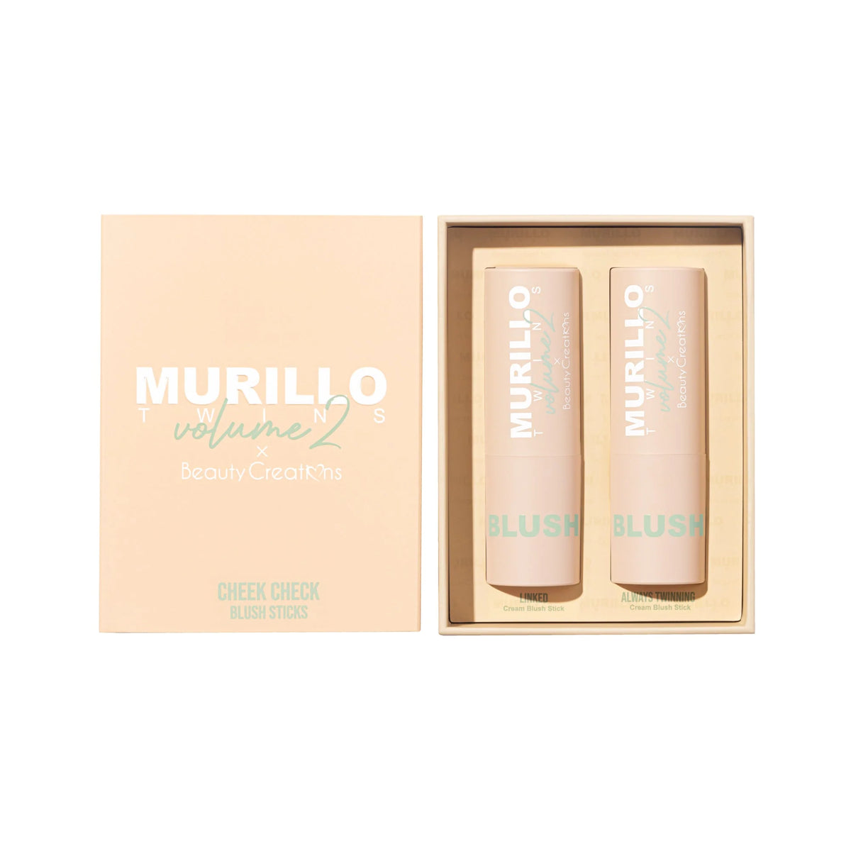 BEAUTY CREATIONS - MURILLO TWINS VOL. 2 - CHEEK CHECK BLUSH STICKS ( 1 SET)