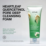 ANUA - HEARTLEAF QUERCETINOL PORE DEEP CLEANSING FOAM - (1PC)
