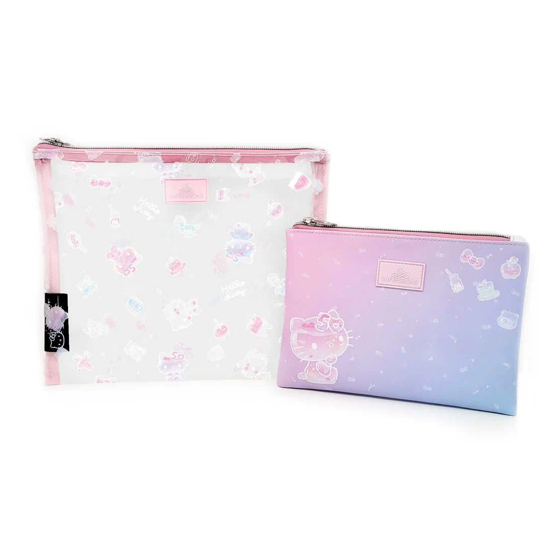 IMPRESSIONS VANITY- HELLO KITTY 50TH ANNIVERSARY- SLIM POUCH SET- 1PC