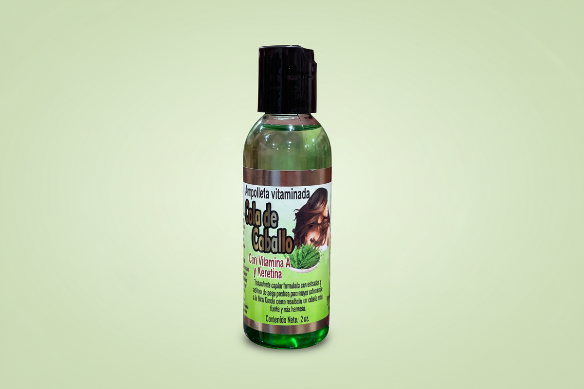 MX- AMPOLLETA VITAMINADA - COLA DE CABALLO CON VITAMINA A Y KERATINA- (1PC)