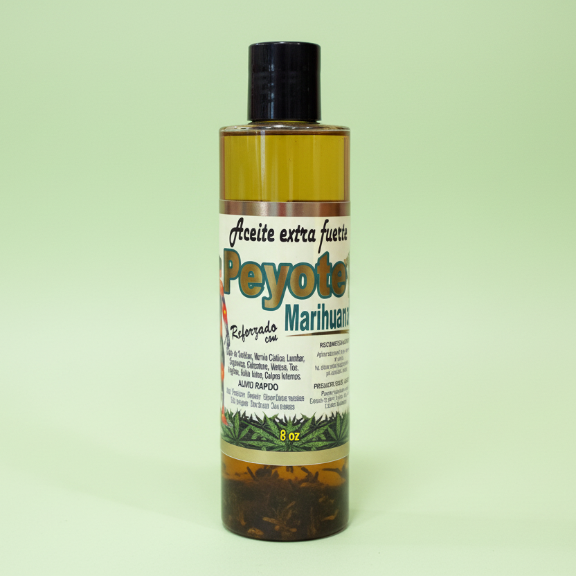ACEITE EXTRA FUERTE CON PEYOTE REFORZADO CON MARIHUANOL - NOT AVAILABLE FOR MEXICO - (1PC)