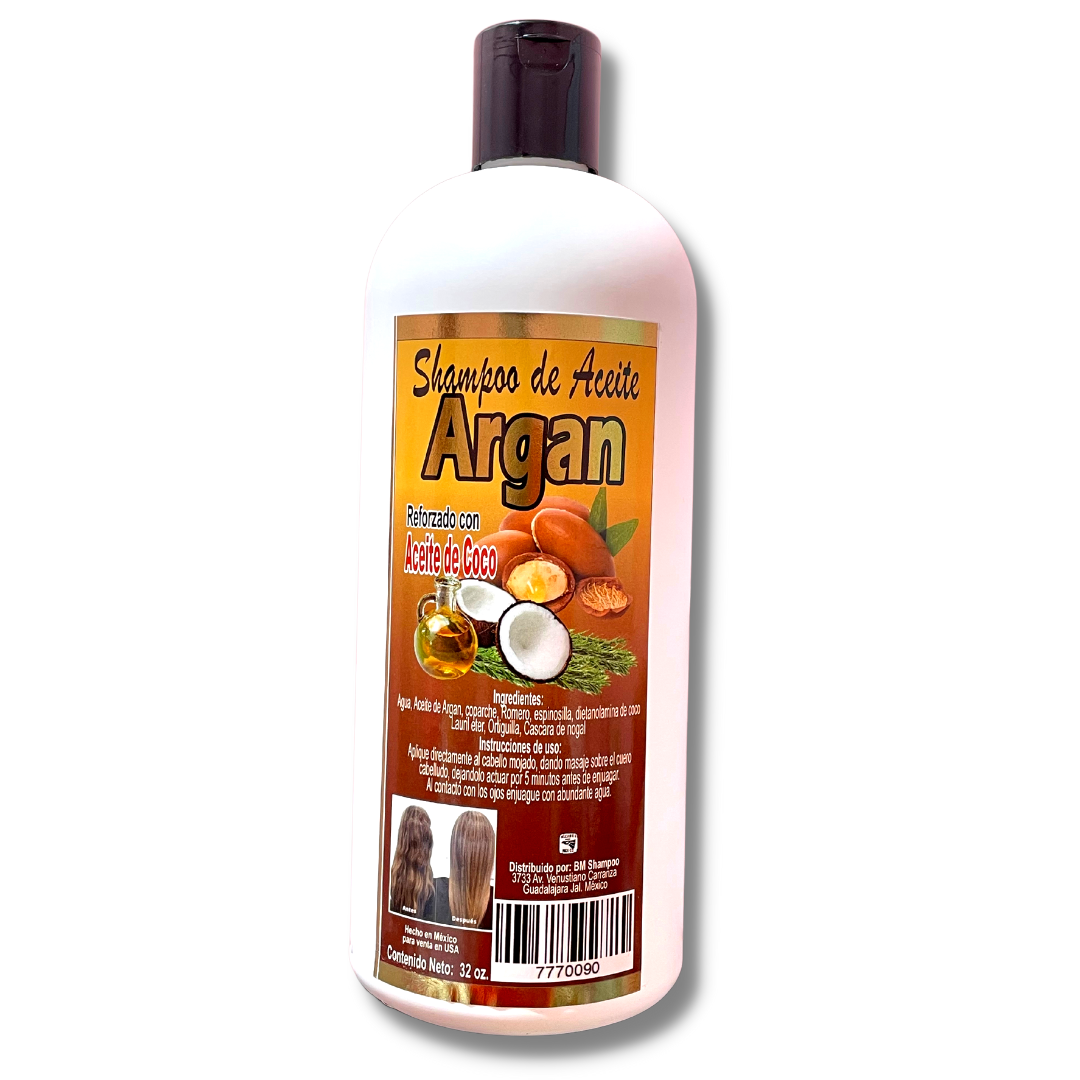 SHAMPOO DE ARGAN REFORZADO CON ACEITE DE COCO 32 OZ -  (1PC)