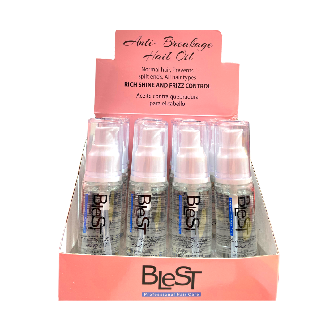 BLEST PROFESSIONAL HAIR CARE - HUILE CAPILLAIRE ANTI-CASSE - PRÉSENTOIR 12 PCS