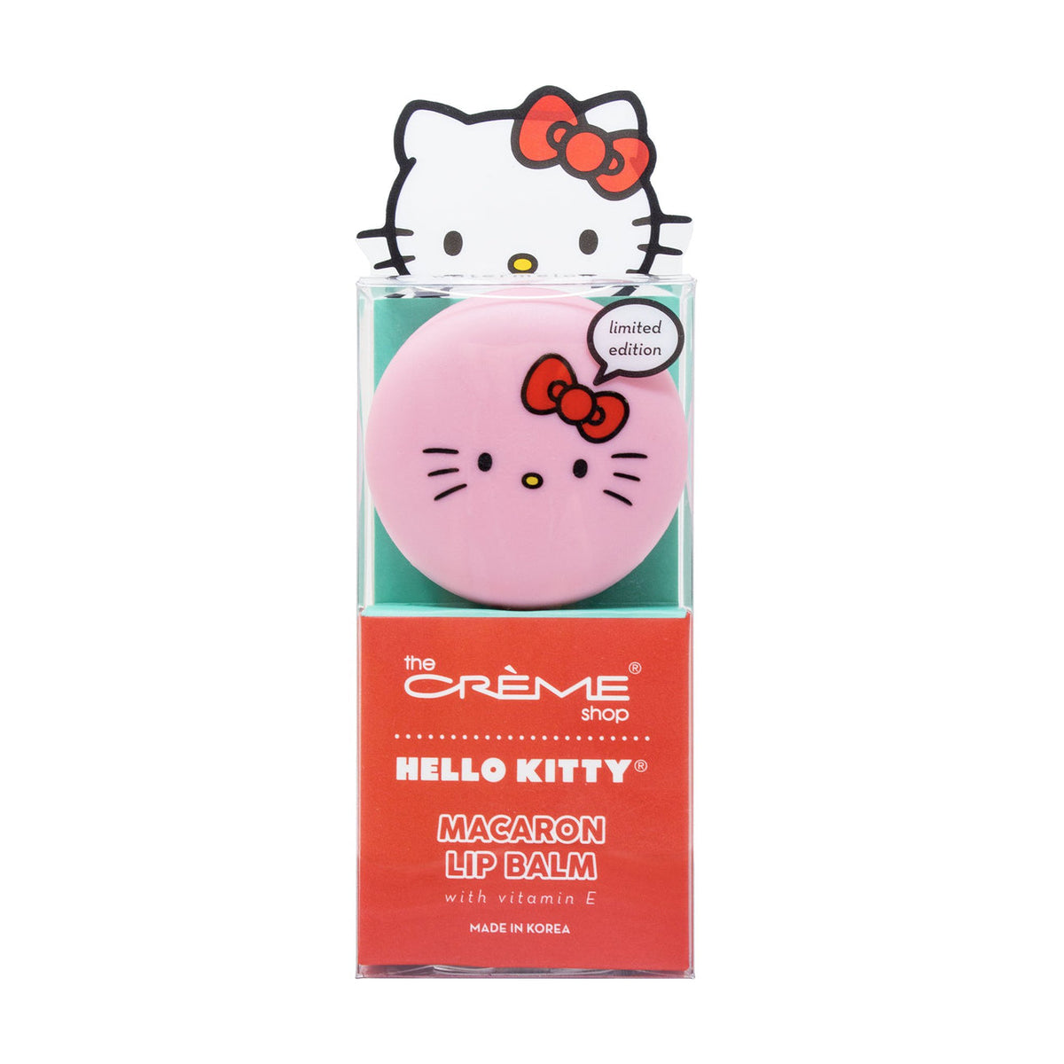 THE CREME SHOP X HELLO KITTY - BÁLSAMO LABIAL MACARON SANDÍA- (1PC)