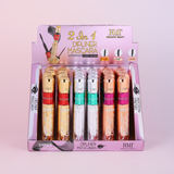 ROMATIC BEAUTY - 2 IN 1 DIPLINER MASCARA - WATERPROOF LONG LASTING - DISPLAY (24PCS)