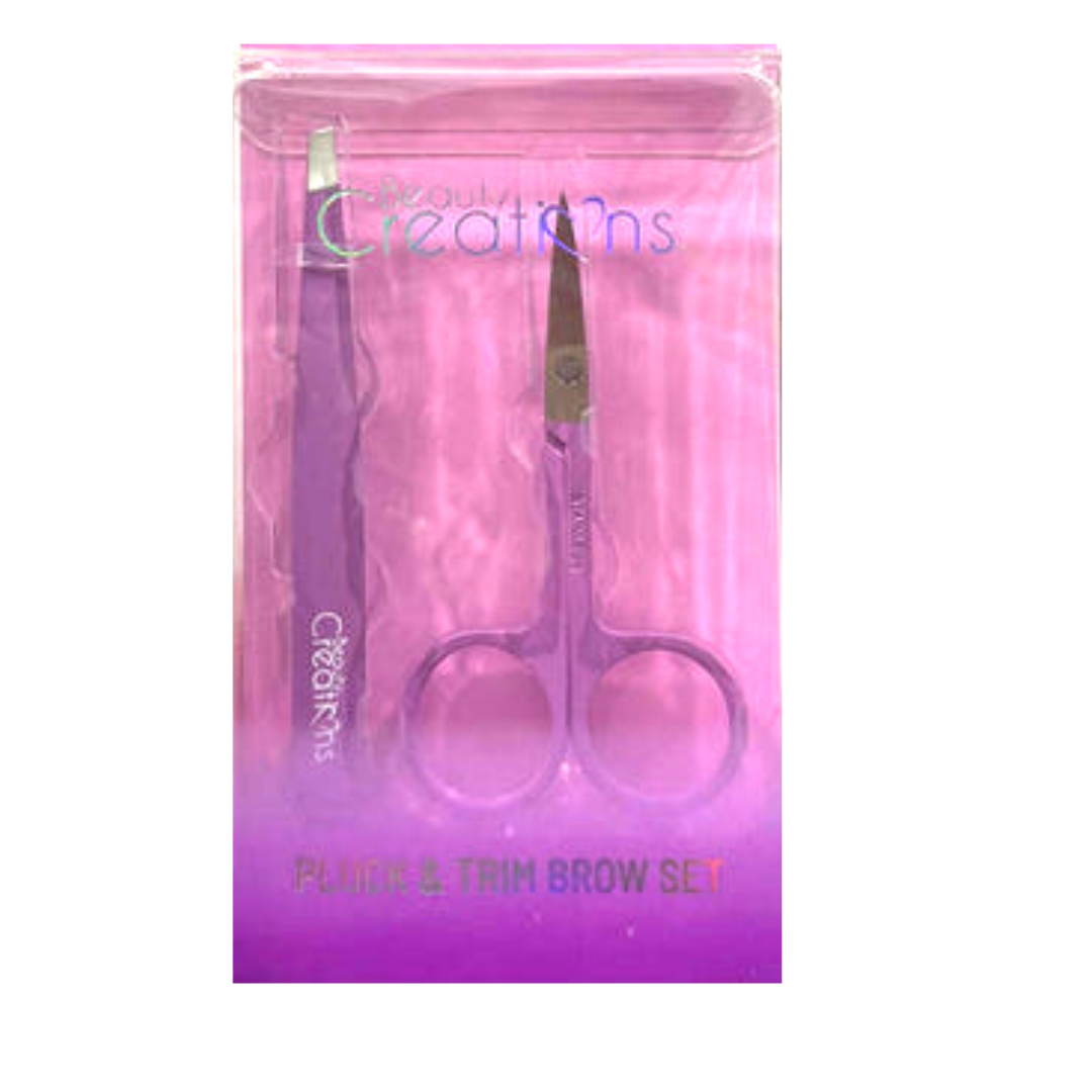 BEAUTY CREATIONS - JUEGO DE CEPILLAR Y RECORTAR PARA CEJAS