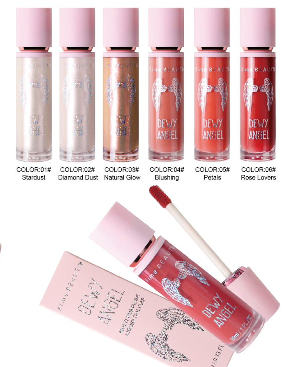 XIME BEAUTY - DEWY ANGEL 6 COLORS- LIQUID BLUSH-  DISPLAY 36 PCS
