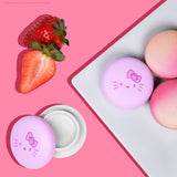 THE CREME SHOP X HELLO KITTY - MACARON LIP BALM - STRAWBERRY ROSE LATTE