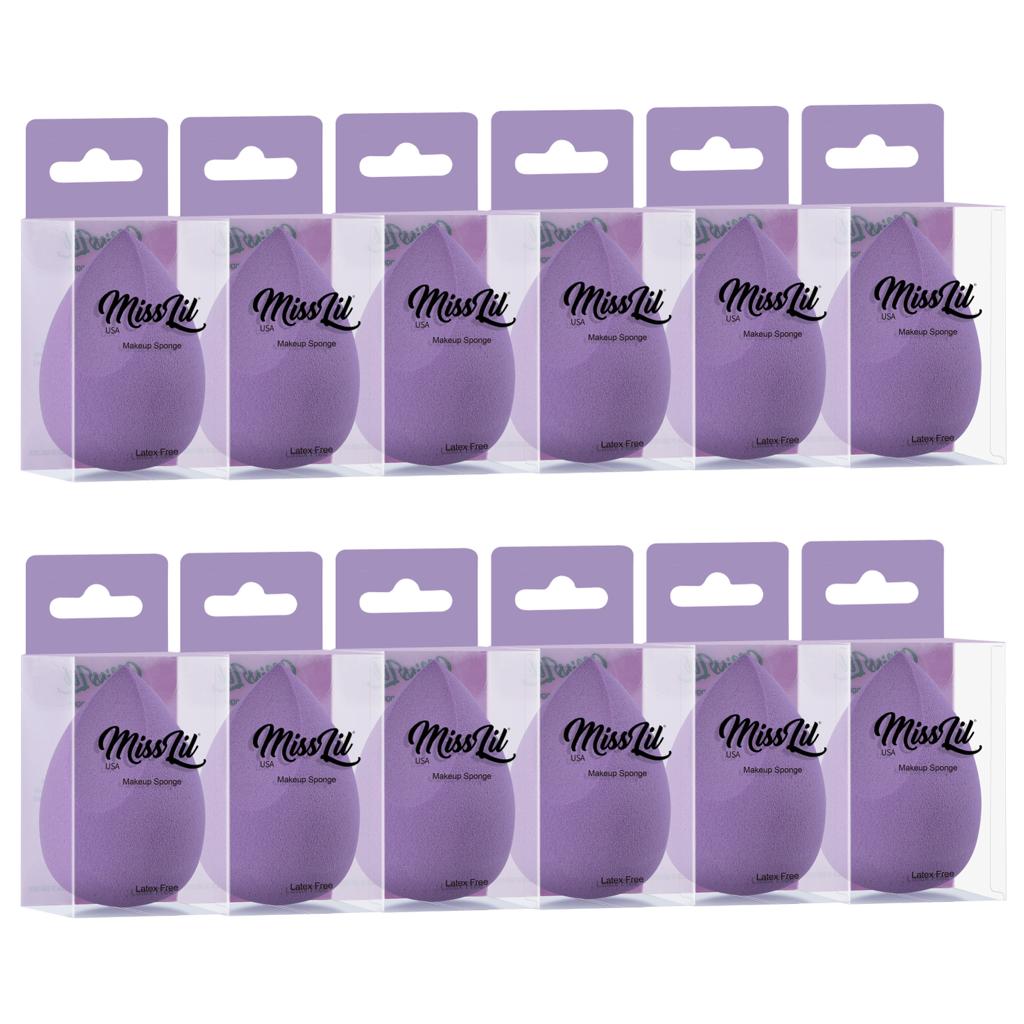 MISS LIL - ÉPONGES DE MAQUILLAGE - 12 PCS
