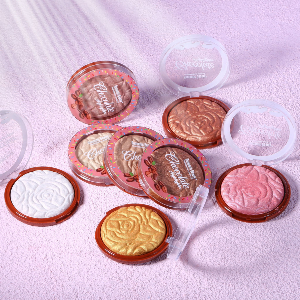ROMANTIC BEAUTY - SURLUMINEUR CHOCOLAT - PRÉSENTOIR 24 PCS