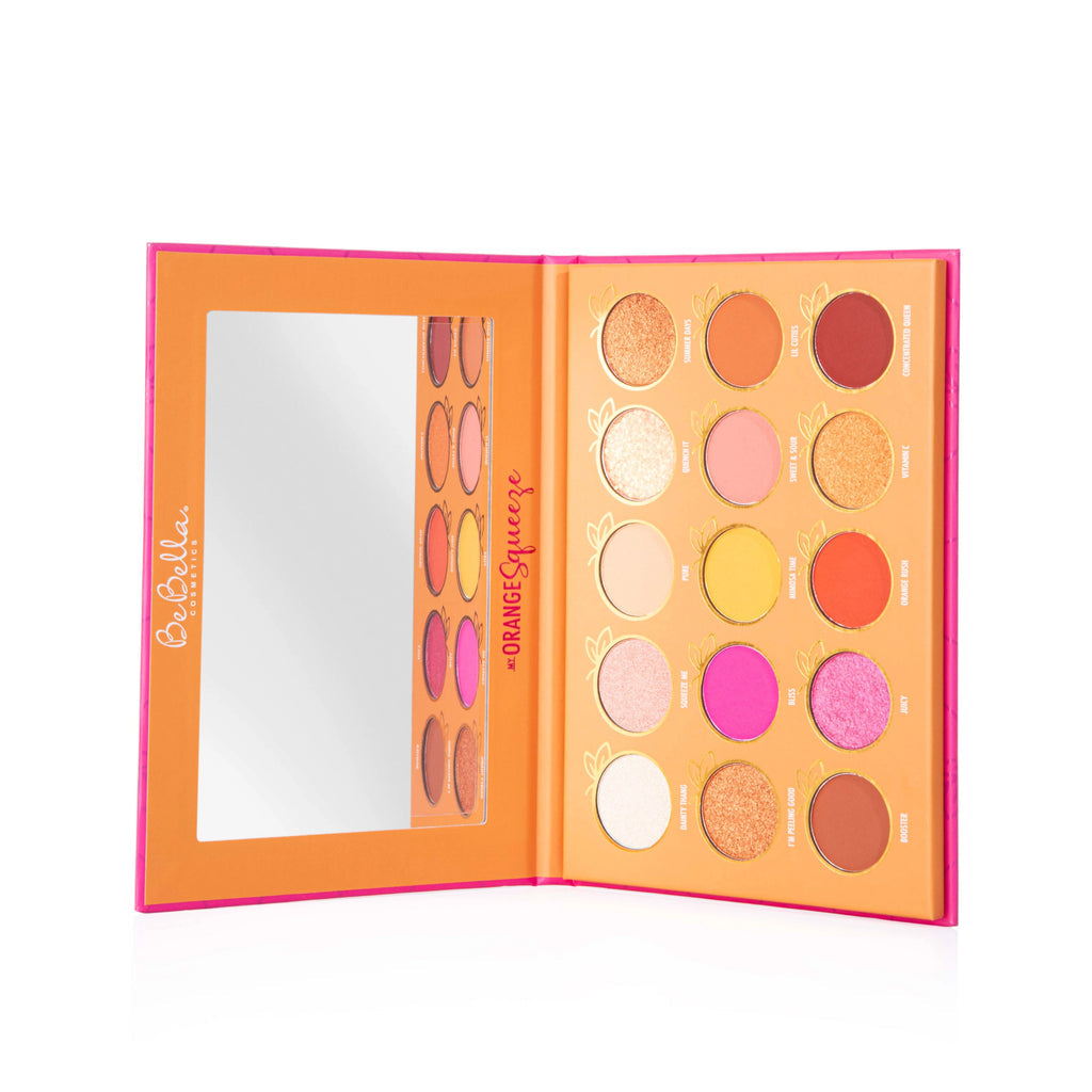 BEBELLA COSMETICS - ORANGE SQUEEZE 15 COLOR SHADOW PALETTE (1PC)