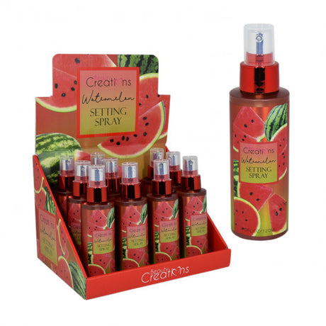 BEAUTY CREATIONS - SPRAY FIJADOR SANDÍA - DISPLAY 12 UDS 