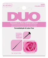 DUO - ADHESIVO PARA PINCEL OSCURO AGUA DE ROSAS BIOTINA - 6 UDS