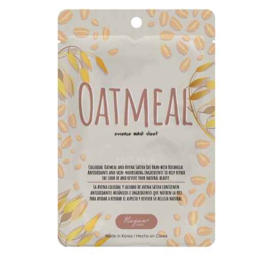 HAYAN K-BEAUTY - HOJA DE MASCARILLA DE ESENCIA DE AVENA - 10 UNIDADES