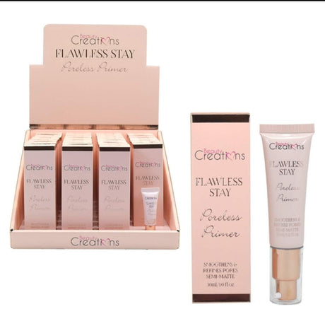 BEAUTY CREATIONS - FLAWLESS STAY PORELESS PRIMER - DISPLAY 23PCS+ TESTER