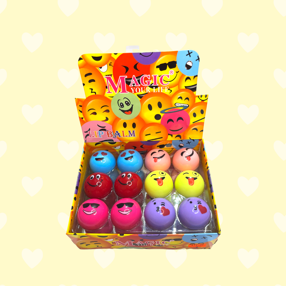 MAGIC YOUR LIFE - EMOJIS LIP BALM - 24 PCS DISPLAY